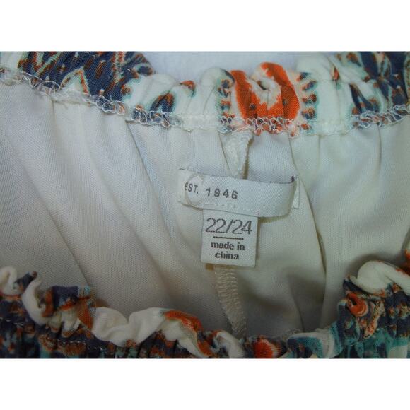 Old Navy Boho Mini Dress Paisley Peasant Short Sleeves‎ Tassels Size 22/24 Plus - Picture 14 of 15